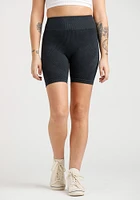 Women's Washed Rib Seamless Bike Short