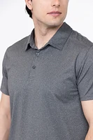 Men's Active Textured Polo Shirt