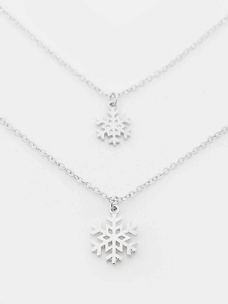 Women's Dainty Snowflake Necklaces