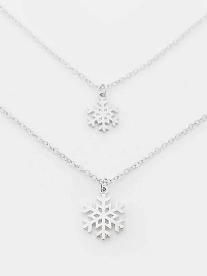 Women's Dainty Snowflake Necklaces