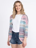 Women's Textured Stripe Cardigan