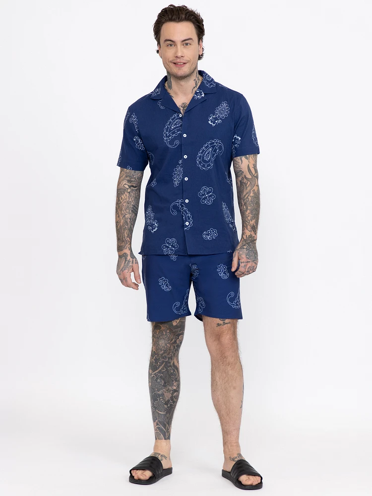 Men's GBC Paisley Resort Shirt