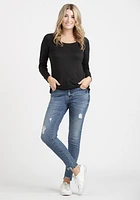 Women's Scoop Neck Long Sleeve Tee