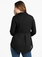 Women's Chiffon Back Blazer