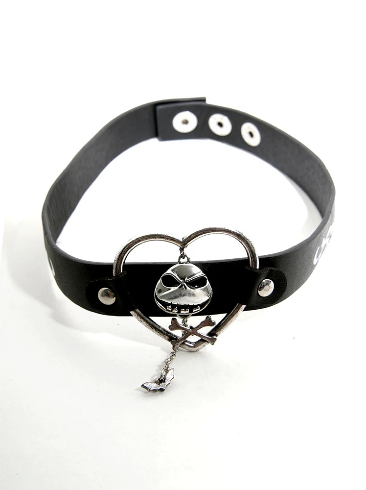 Nightmare Bats and Bones Choker