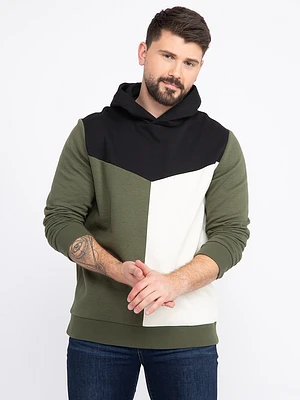 Men's Colour Block Hoodie