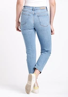 Women's High Rise Slim Straight Jeans