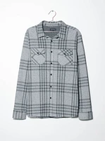 Men's Brushed Knit Plaid Shirt