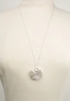 Sand Dollar Stack Silver Necklace