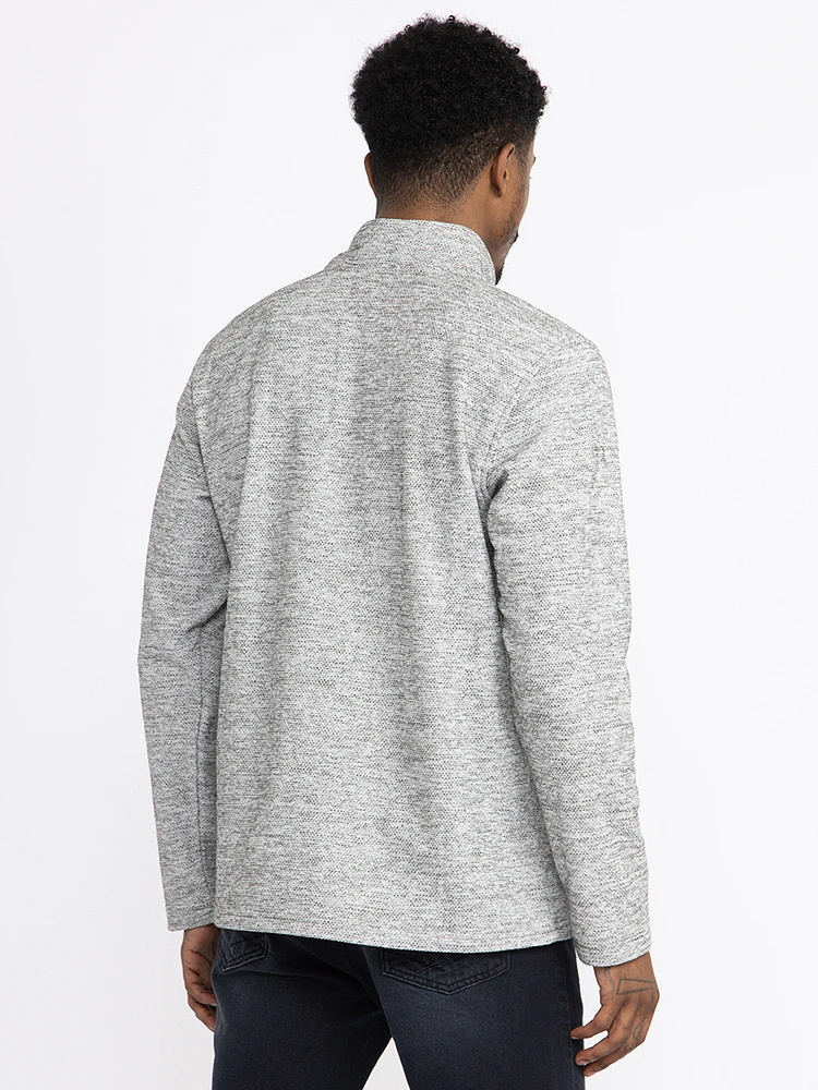 Men's Mock Neck Henley Shirt