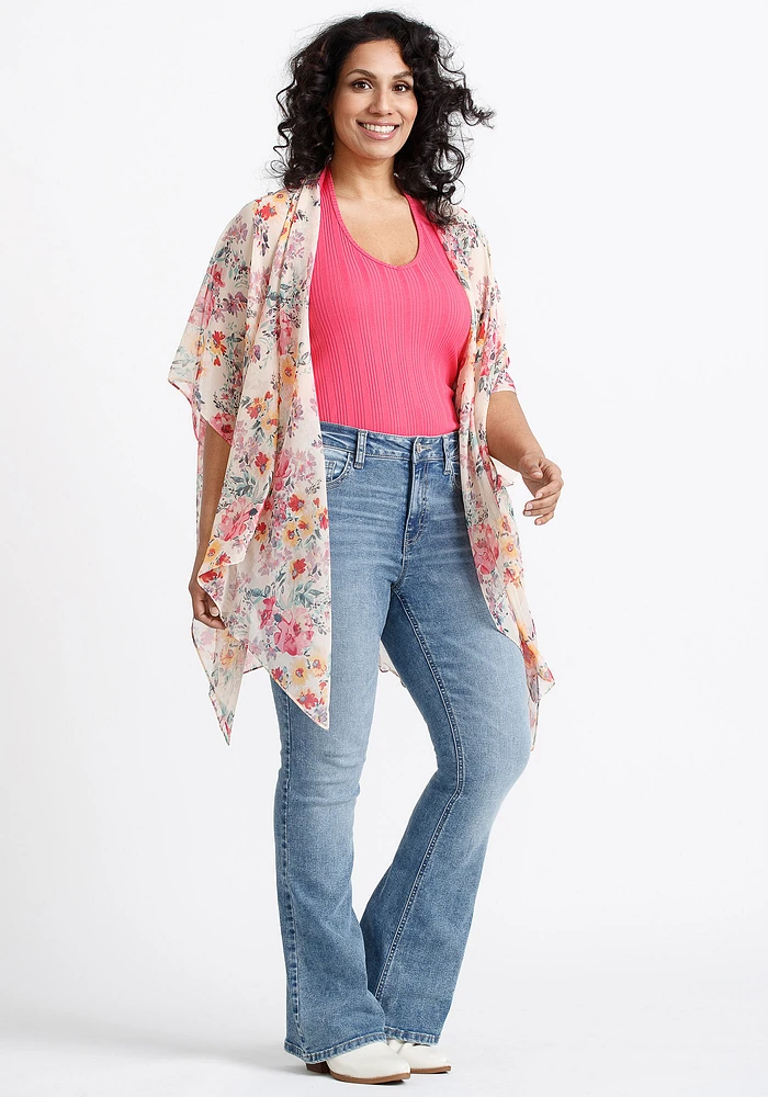 Women's Bright Floral Wrap