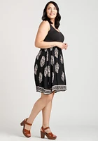 Women's Border Print Tank Dress