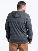 Men's Hooded Stripe Henley