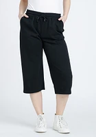 Women's Wide Leg Crop Sweatpant