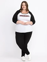 Women's Merry Baseball Tee