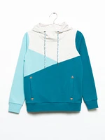 Women's Two Tone Colour Block Hoodie