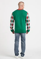 Men's Golfing Santa Sweater