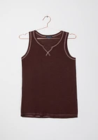 Women's Rib Split Crewneck Tank