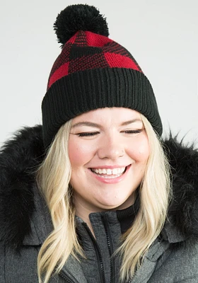 Women's Buffalo Plaid Toque