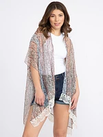 Women's Floral Stripe Wrap