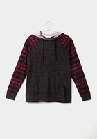 Women's Fairisle Colour Block Hoodie