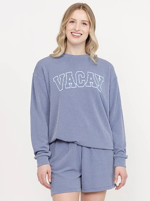 Women's Vacay Wavy Rib Top