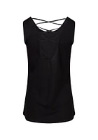 Women's Camping Hair Cage Back Tank