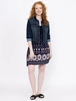 Women's Border Print Tank Dress