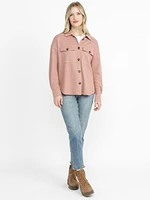 Women's Rib Button Front Shirt