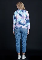 Women's Tie Dye Crop Hoodie