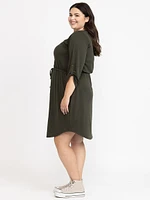 Women's Half Zip Knit Dress