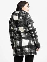 Women's Boucle Plaid Coat