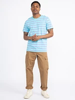 Men's Stripe Crew Neck Tee