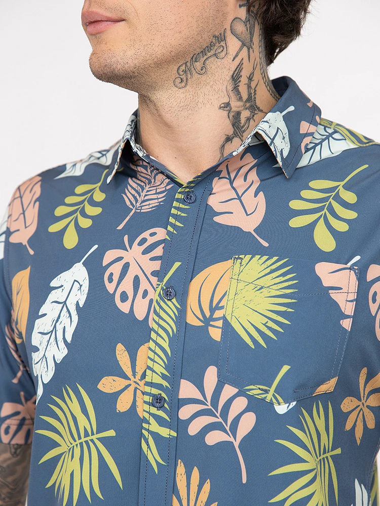 Men's Botanical Print Shirt