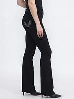 Women's Embellished Back Pocket BLACK Ba