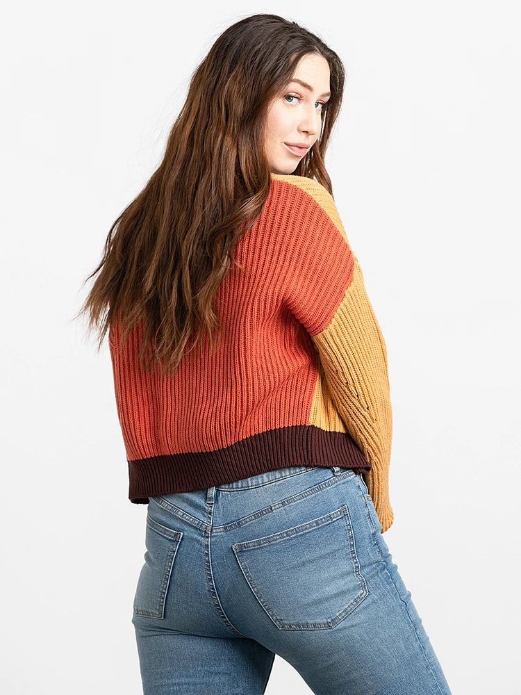 Women's Cropped Button Cardigan