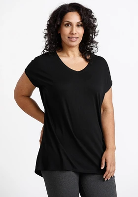 Women's V Neck Legging Tee