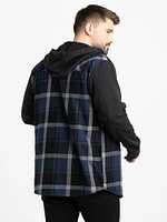 Men's Plaid Flannel Shirt Jacket