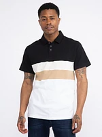 Men's Colourblock Polo Shirt