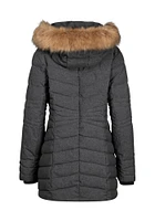 Women's Quilted Parka with Fooler