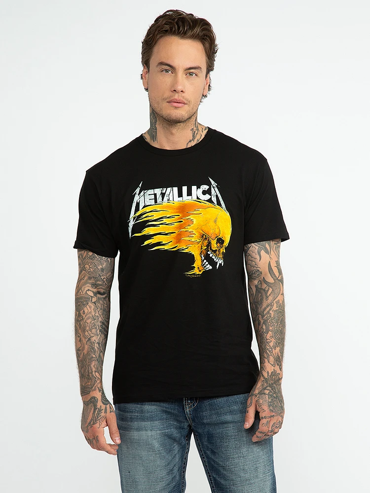 Men's Metallica Flaming Tee