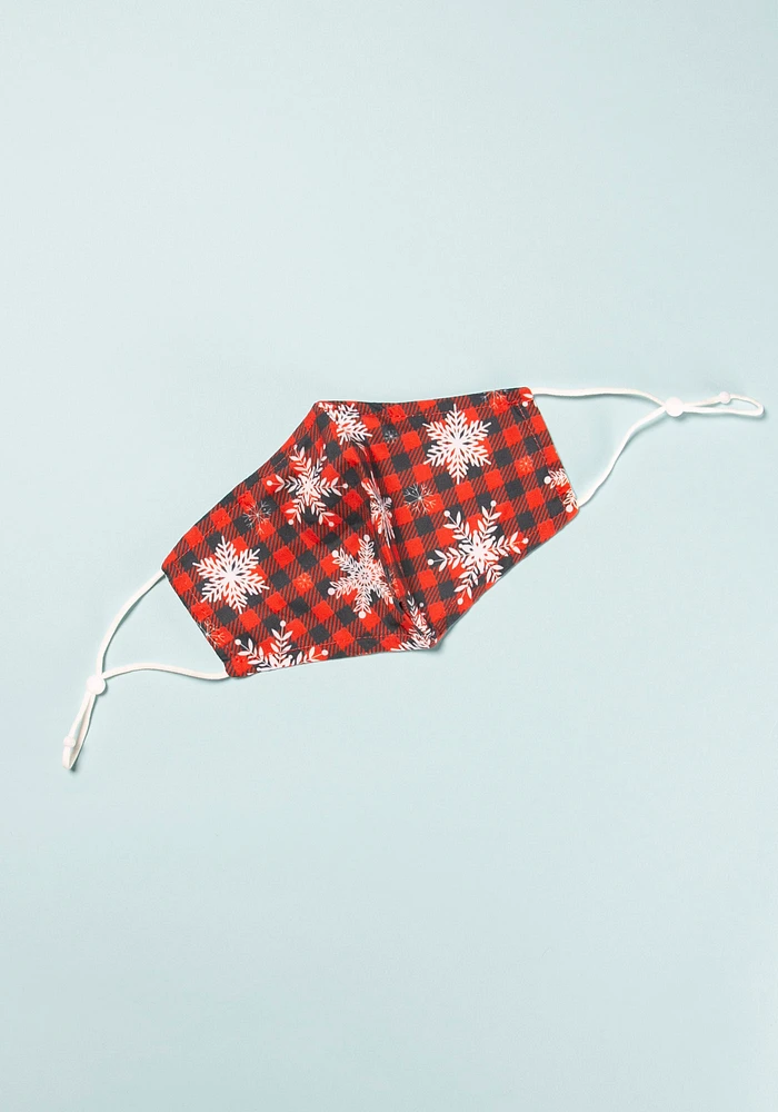 Holiday Buffalo Plaid Face Mask