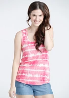 Women's Tie Dye Scoop Neck Tank