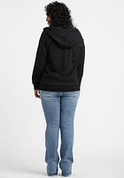 Women's Solid Zip Hoodie