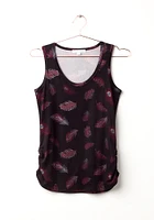 Women's Feather Side Ruched Tank