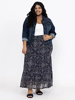 Women's Bandana Mesh Maxi Skirt