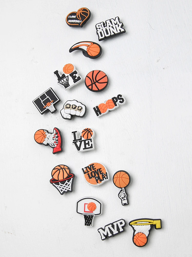 16 pack Basketball Shoe Charms