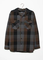 Men's Hooded Flannel Shirt