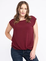 Women's Twist Hem Blouse