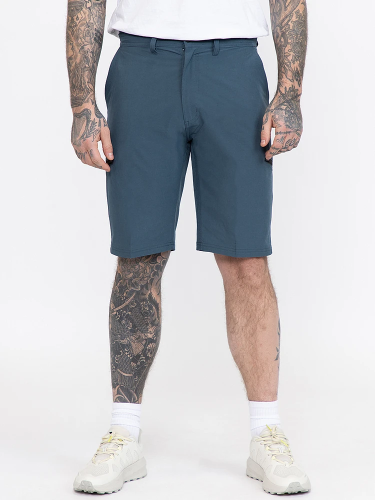 Men's Teal Cargo Hybrid Shorts